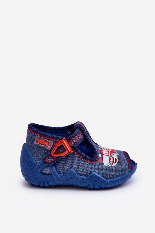 Chaussons sandales enfant Befado 217P118 bleu