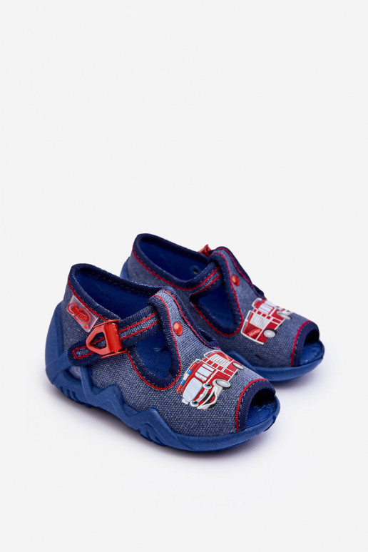 Chaussons sandales enfant Befado 217P118 bleu
