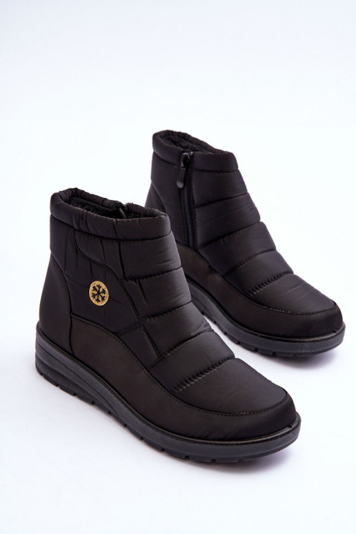 bottes de neige Femme couleur noire chaude Helis