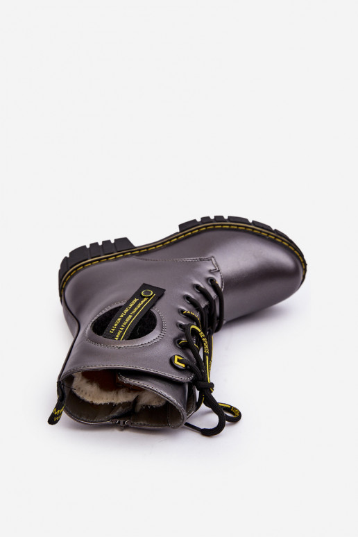 Chaussures chaudes pour enfants chaussures couleur gris Iomare