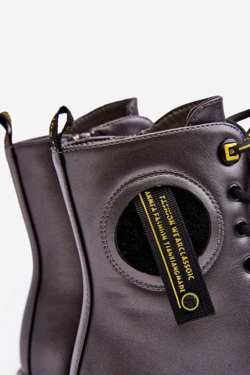 Chaussures chaudes pour enfants chaussures couleur gris Iomare
