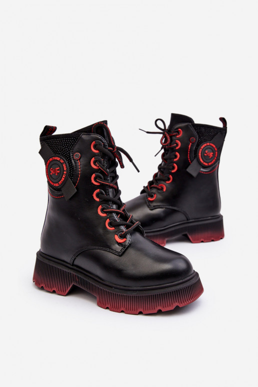 Bottes chaudes pour enfants de couleur noire Askya Bottes chaudes pour enfants de couleur noire Askya