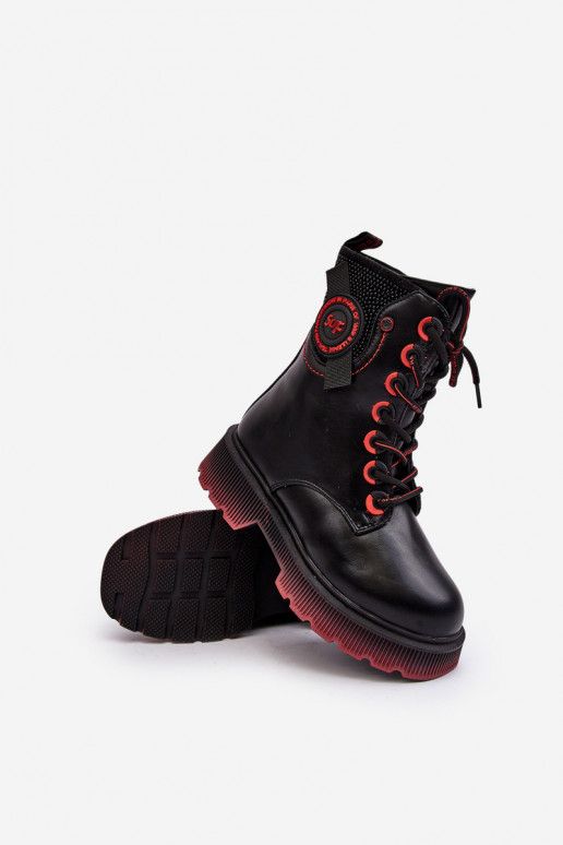Bottes chaudes pour enfants de couleur noire Askya Bottes chaudes pour enfants de couleur noire Askya