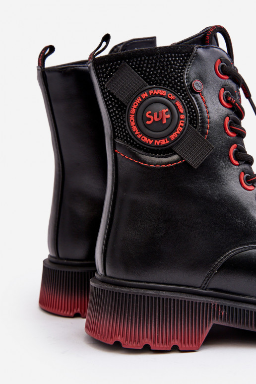 Bottes chaudes pour enfants de couleur noire Askya
