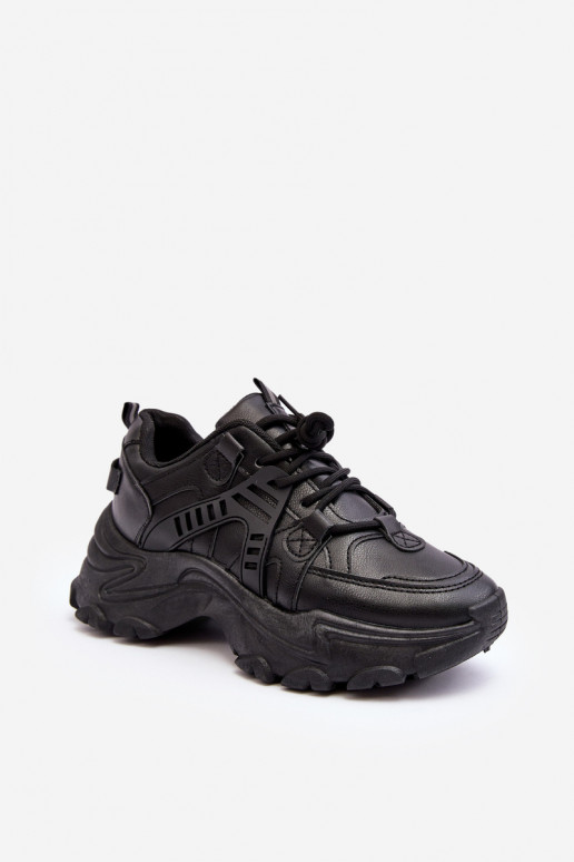 Chaussures de sport pour femmes, baskets couleur noire Toderus