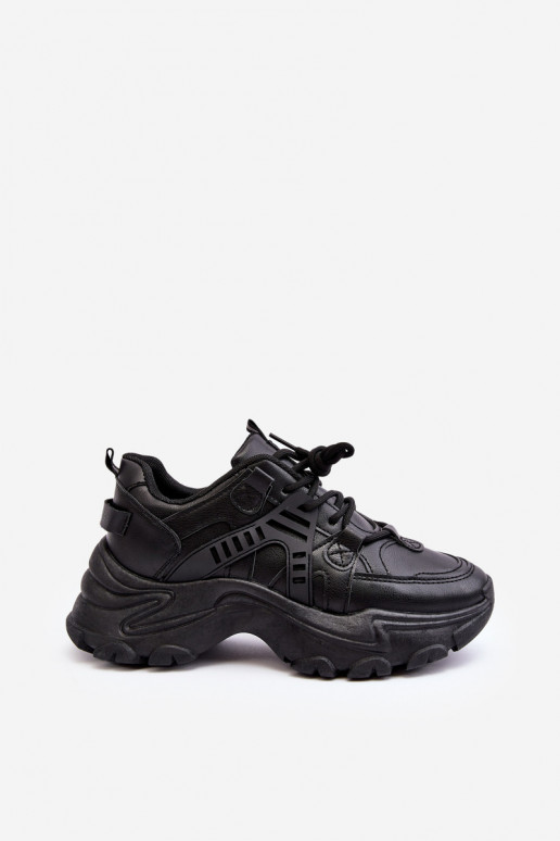 Chaussures de sport pour femmes, baskets couleur noire Toderus