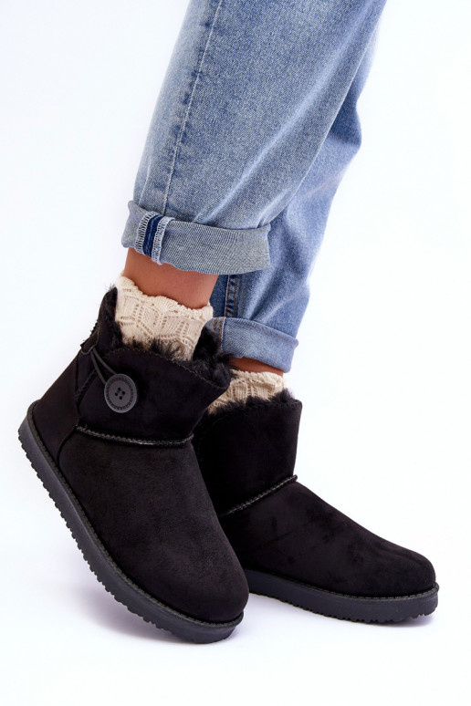 bottes de neige chauffées avec ornements de couleur noire Siriol