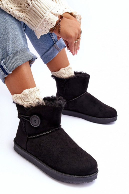 bottes de neige chauffées avec ornements de couleur noire Siriol