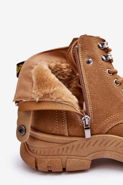 réchauffées en daim Bottines femme couleur marron Jailina