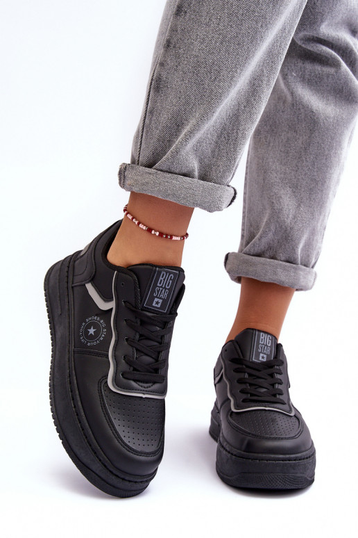 Chaussures de sport pour femmes, baskets Big Star MM274232 couleur noire