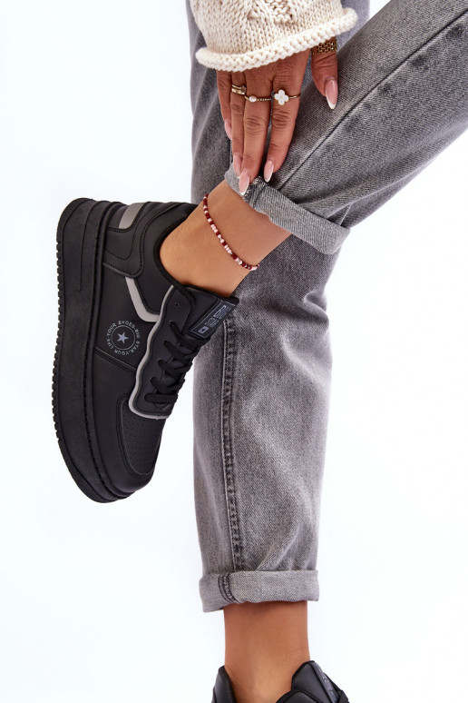 Chaussures de sport pour femmes, baskets Big Star MM274232 couleur noire