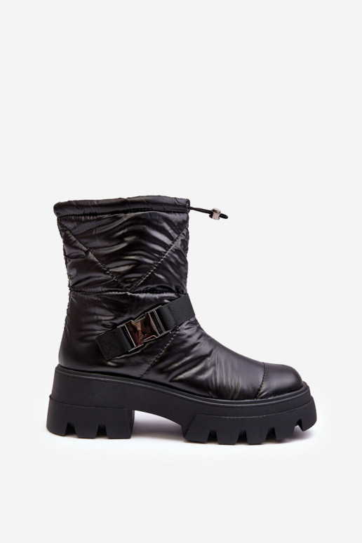 Bottines pour femmes à semelles massives tendance en noir Werikse