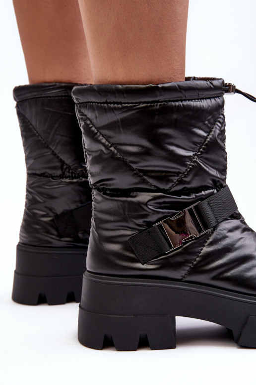 Bottines pour femmes à semelles massives tendance en noir Werikse