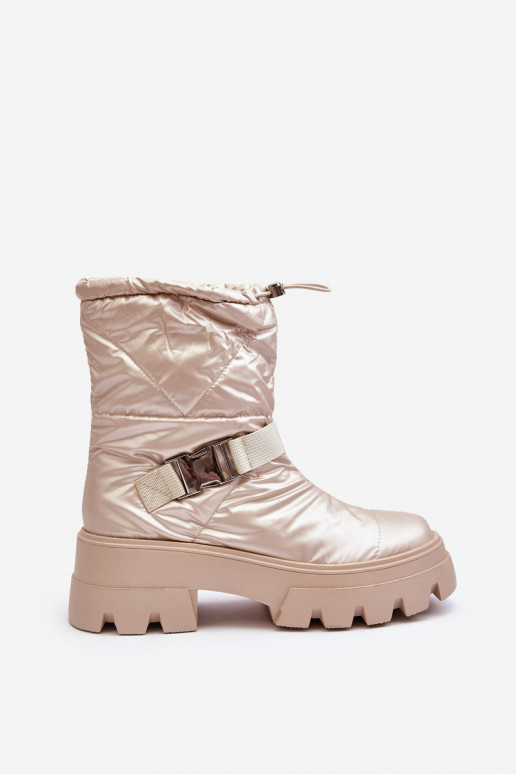 Bottines pour femmes à semelles massives tendance en beige Werikse