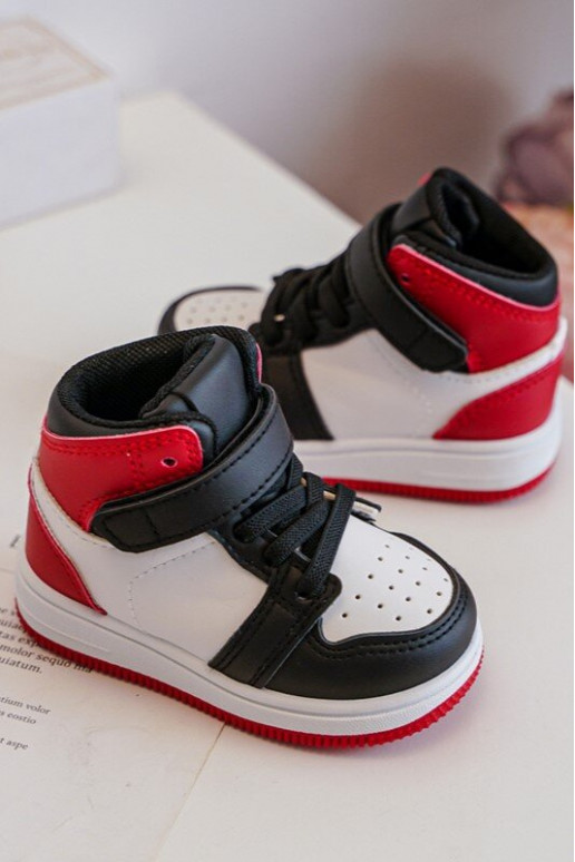 Chaussures de sport pour enfants Couleur blanc-rouge Teredite