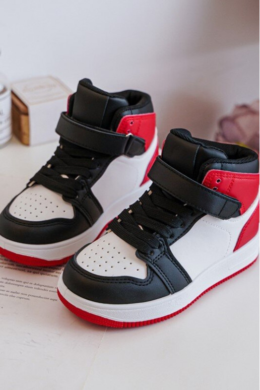 Chaussures de sport pour enfants Couleur blanc-rouge Teredite