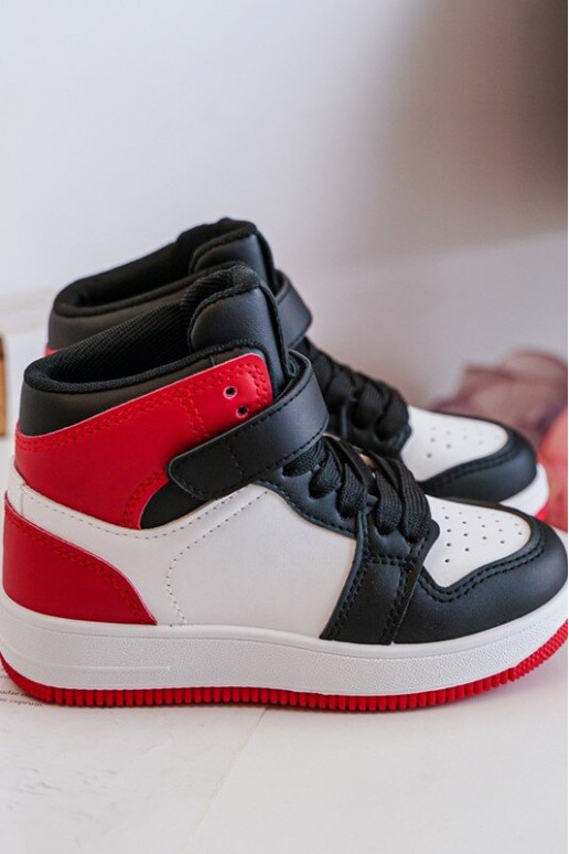 Chaussures de sport pour enfants Couleur blanc-rouge Teredite