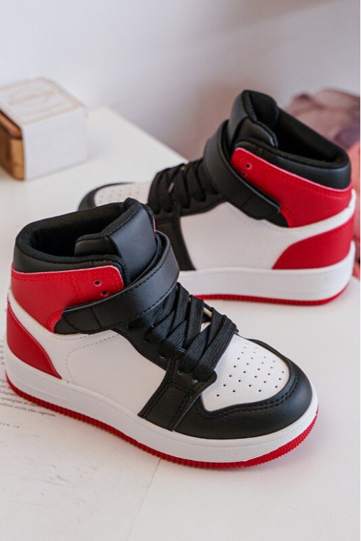 Chaussures de sport pour enfants Couleur blanc-rouge Teredite