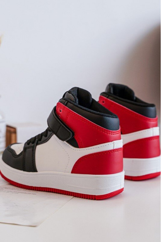 Chaussures de sport pour enfants Couleur blanc-rouge Teredite