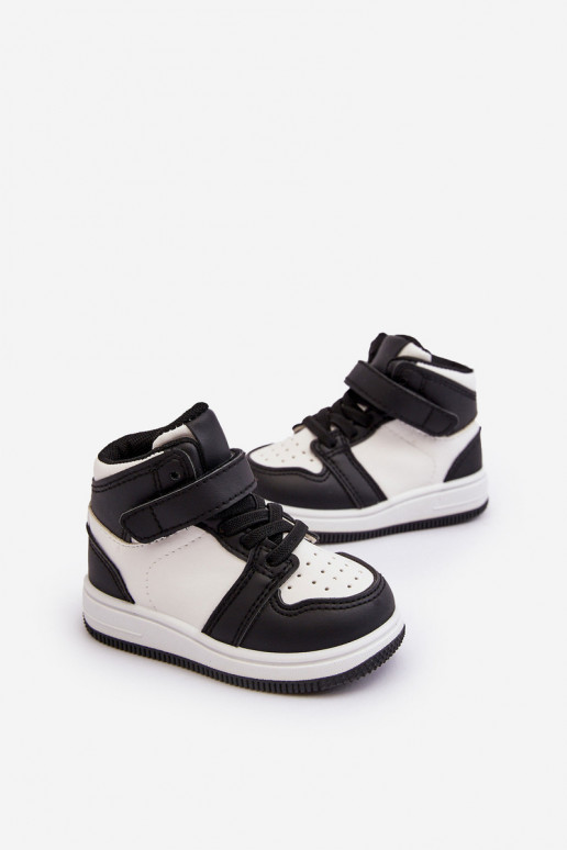 Chaussures de sport pour enfants couleur blanc-noir Teredite