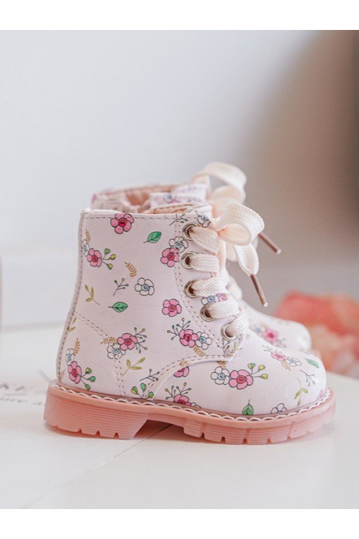 Bottes enfants réchauffées avec fermetures éclair couleur rose Dolida