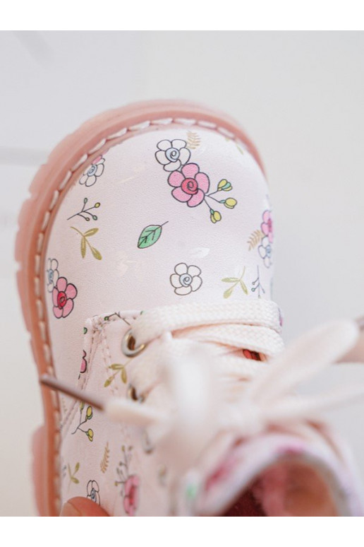 Bottes enfants réchauffées avec fermetures éclair couleur rose Dolida