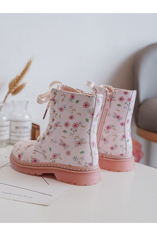 Bottes enfants réchauffées avec fermetures éclair couleur rose Dolida
