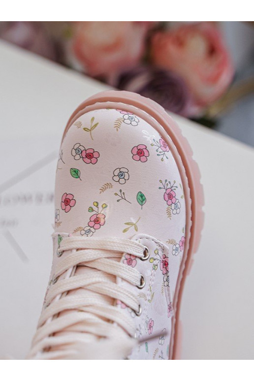 Bottes enfants réchauffées avec fermetures éclair couleur rose Dolida