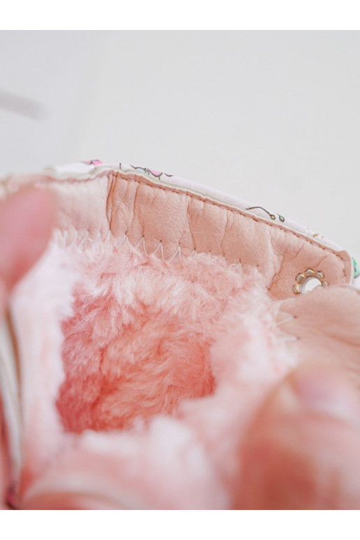 Bottes enfants réchauffées avec fermetures éclair couleur rose Dolida