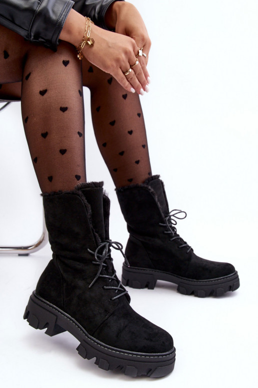 Frendo - Bottines à lacets avec échauffement - Noir
