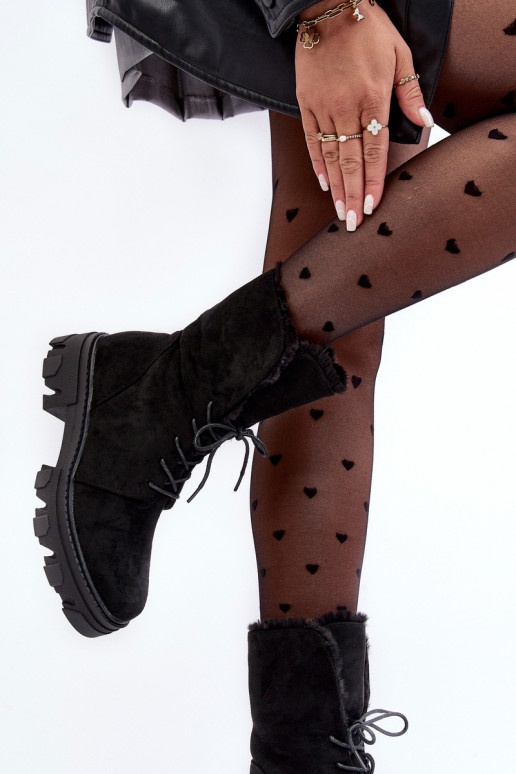 Frendo - Bottines à lacets avec échauffement - Noir