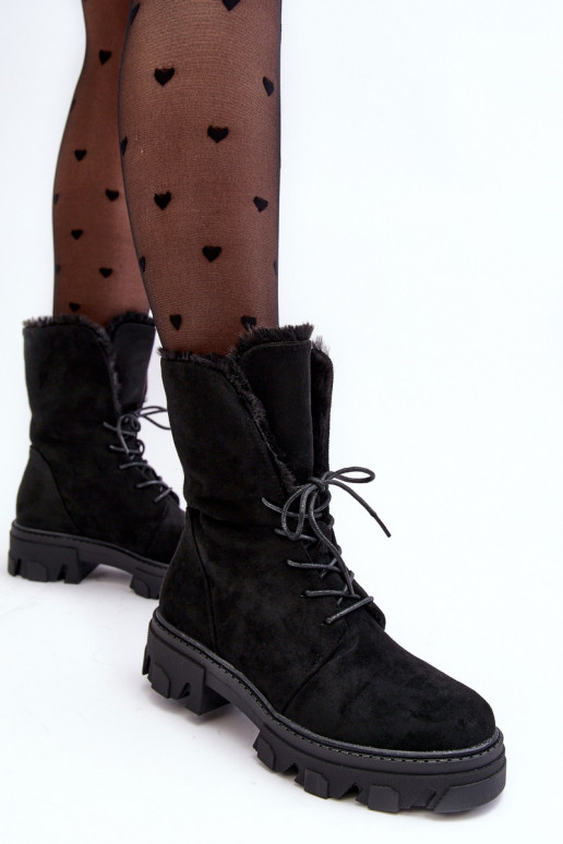 Frendo - Bottines à lacets avec échauffement - Noir