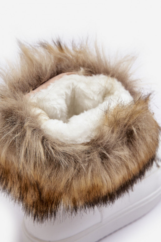 bottes de neige à lacets Santero blanches bottes de neige à lacets Santero blanches