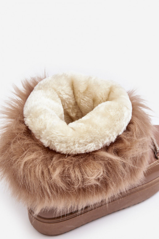 bottes de neige à lacets beige Santero bottes de neige à lacets beige Santero