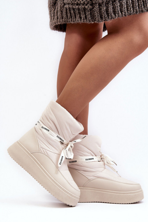 bottes de neige Wiązaniem ivoire Siracna bottes de neige Wiązaniem ivoire Siracna