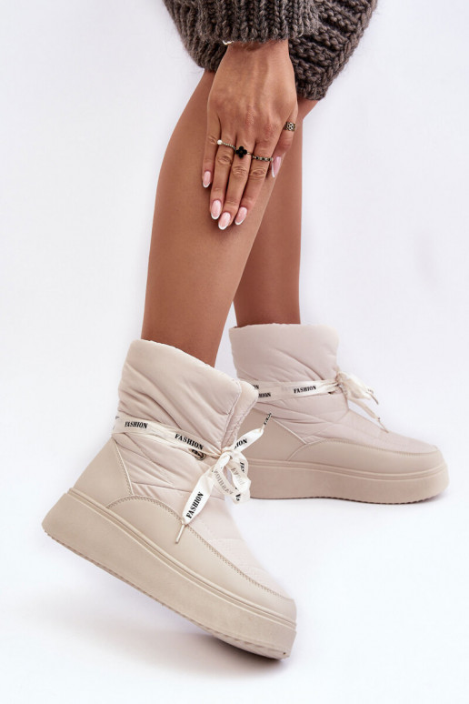 bottes de neige Wiązaniem ivoire Siracna bottes de neige Wiązaniem ivoire Siracna