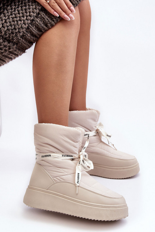 bottes de neige Wiązaniem ivoire Siracna bottes de neige Wiązaniem ivoire Siracna