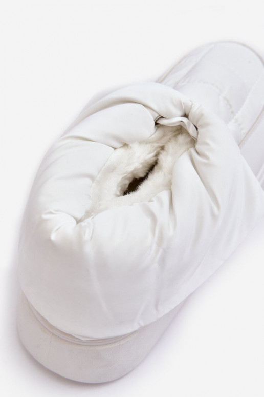 bottes de neige Wiązaniem couleur blanche Siracna bottes de neige Wiązaniem couleur blanche Siracna