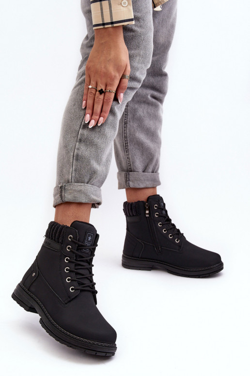 les bottes sont réchauffées en couleur noire Katalis