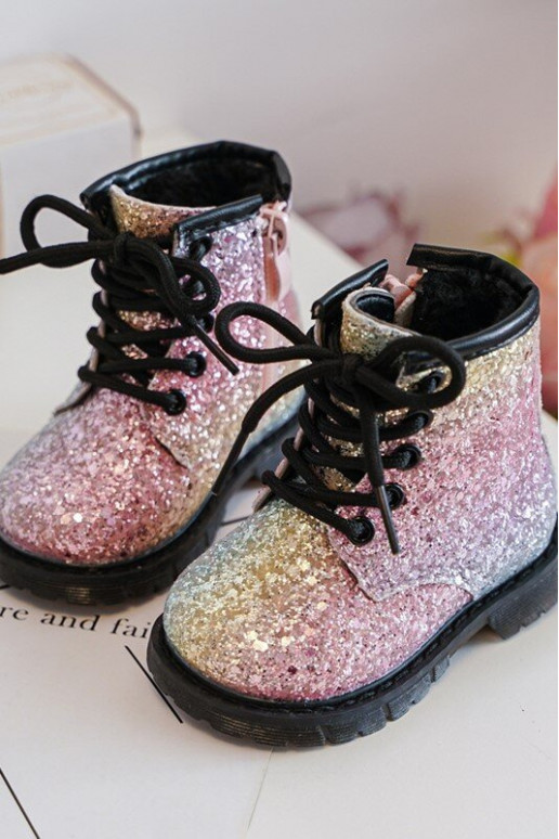 Bottes pour enfants avec brillance Réchauffées avec fermetures éclair de différentes couleurs Sassa
