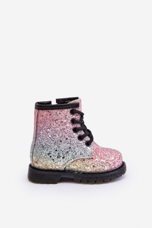Bottes pour enfants avec brillance Réchauffées avec fermetures éclair de différentes couleurs Sassa