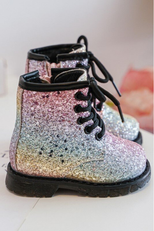 Bottes pour enfants avec brillance Réchauffées avec fermetures éclair de différentes couleurs Sassa