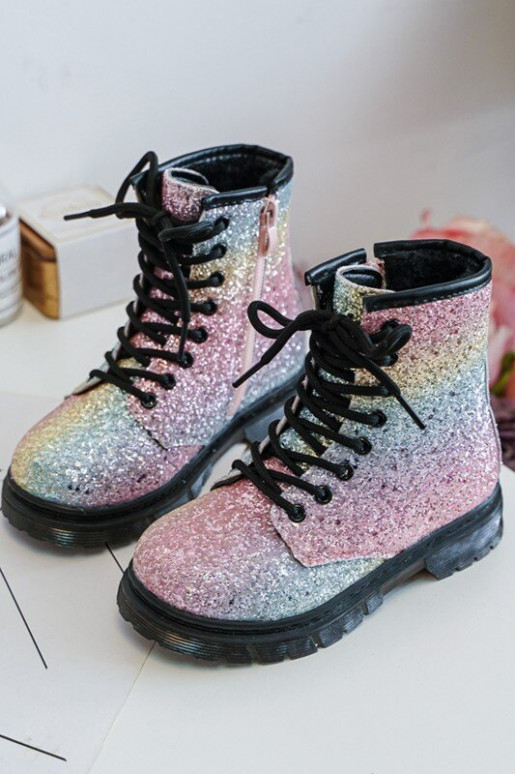 Bottes pour enfants avec brillance Réchauffées avec fermetures éclair de différentes couleurs Sassa