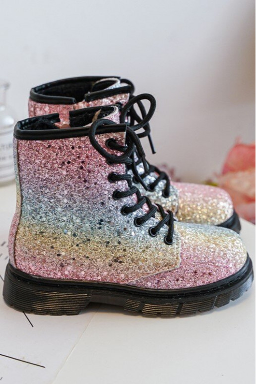 Bottes pour enfants avec brillance Réchauffées avec fermetures éclair de différentes couleurs Sassa