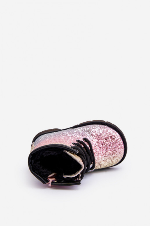 Bottes pour enfants avec brillance Réchauffées avec fermetures éclair de différentes couleurs Sassa