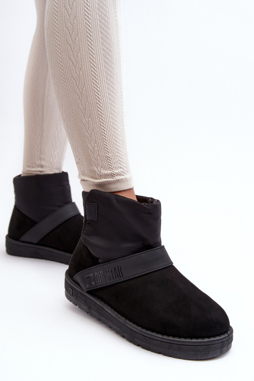 bottes de neige réchauffées avec plateforme noir Big Star MM274151 bottes de neige réchauffées avec plateforme noir Big Star MM274151