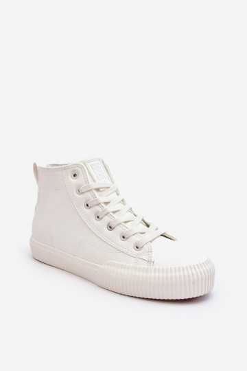 Chaussures de loisirs chauffées avec fermetures éclair de couleur blanche Big Star MM274017