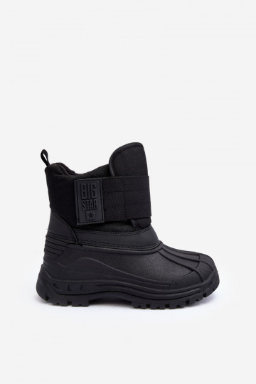 Bottes de neige enfant avec attaches adhésives chauffées noir Big Star MM374122 2