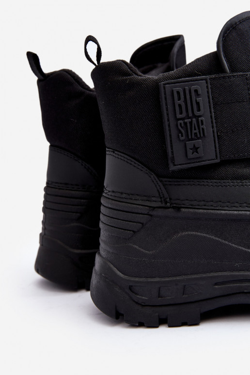 Bottes de neige enfant avec attaches adhésives chauffées noir Big Star MM374122 Bottes de neige enfant avec attaches adhésives chauffées noir Big Star MM374122