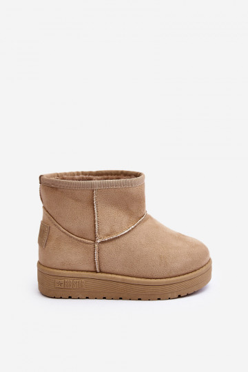 Bottes de neige enfant réchauffées beige Big Star MM374056 2